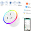 Universal Wireless Smart WlFl Plug With RGB LED Light overloadprotection 2200w