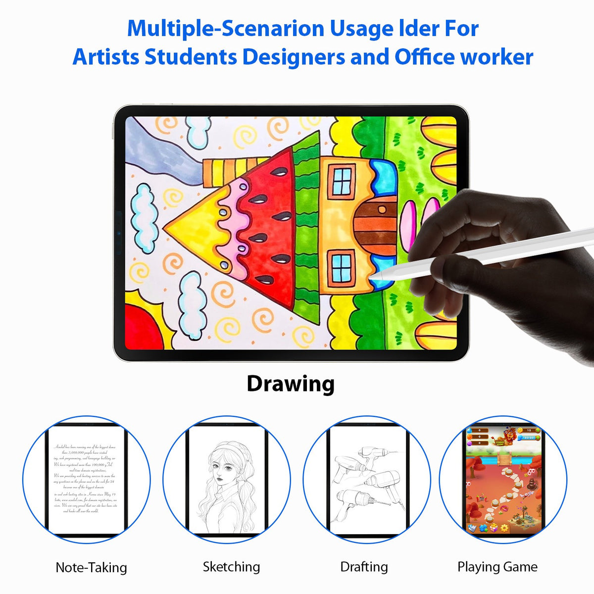 Stylus Pen for Apple iPad 11th A16 2025 Pencil only