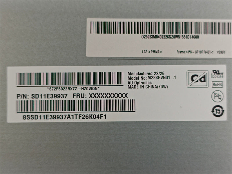 Screen Replacement 23.8" M238HVN02.1 LCD Non-Touch Screen Display M238HVN01.1 L75155-372