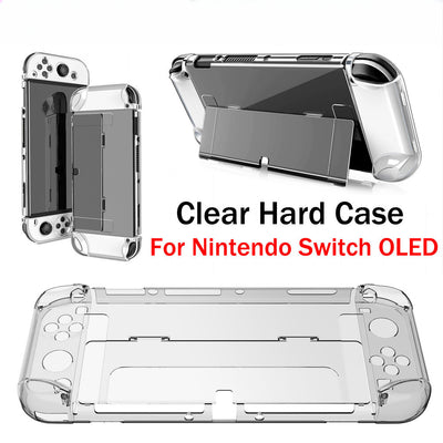 NEW Clear Hard Case Anti-Scratch Grip PC Cover Shell For Nintendo Switch OLED