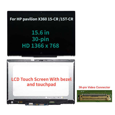 Replacement For HP Pavilion X360 15-CR0037WM 15-CR0053WM FHD LCD Touch Screen  L20827-001