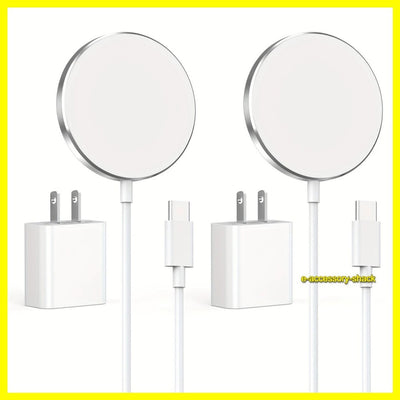 2 PACK Magnetic Wireless Charger Pad For Magsafe iPhone 16 15 14 13 12 Pro Max