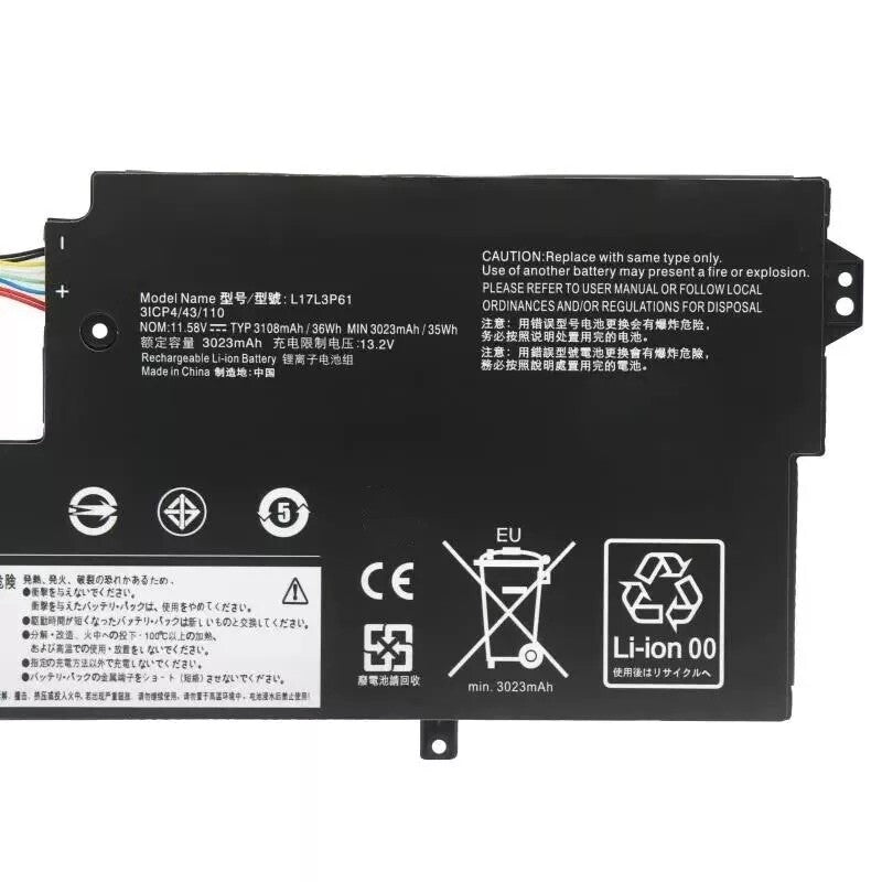 L17L3P61 Battery for Lenovo IdeaPad Yoga 720-12IKB 320S-13IKB L17C3P61 L17M3P61
