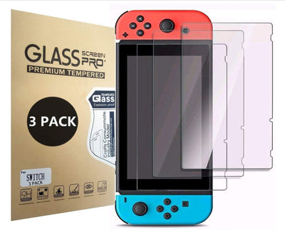 (3 Pack) Nintendo Switch Premium Tempered Ultra Clear Glass Screen Protector Tempered Glass