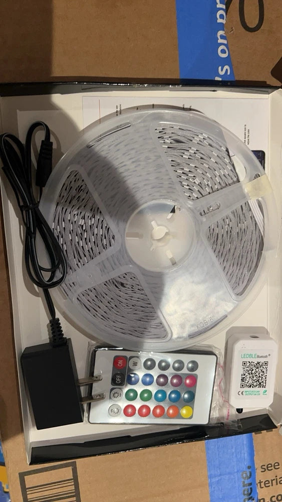 50 Ft LED Strip Lights, Smart Light with App Remote Control, RGB LED 1 ROLL 50ft smart bulb
