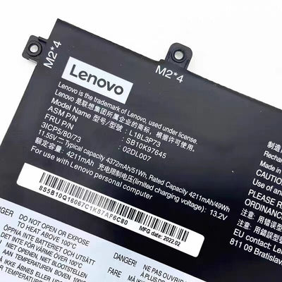 Genuine 51WH L18L3P73 Battery For Lenovo ThinkPad T490 T495 P43S T14 L18M3P74