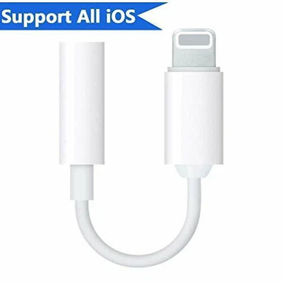 适用于苹果 iPhone 耳机适配器插孔 3.5 毫米辅助线转换器-