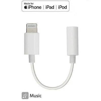 适用于苹果 iPhone 耳机适配器插孔 3.5 毫米辅助线转换器-