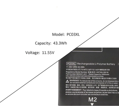 Laptop Battery PC03XL For HP Pavilion X360 14-EK0000 15t-er0000 15-er0125od