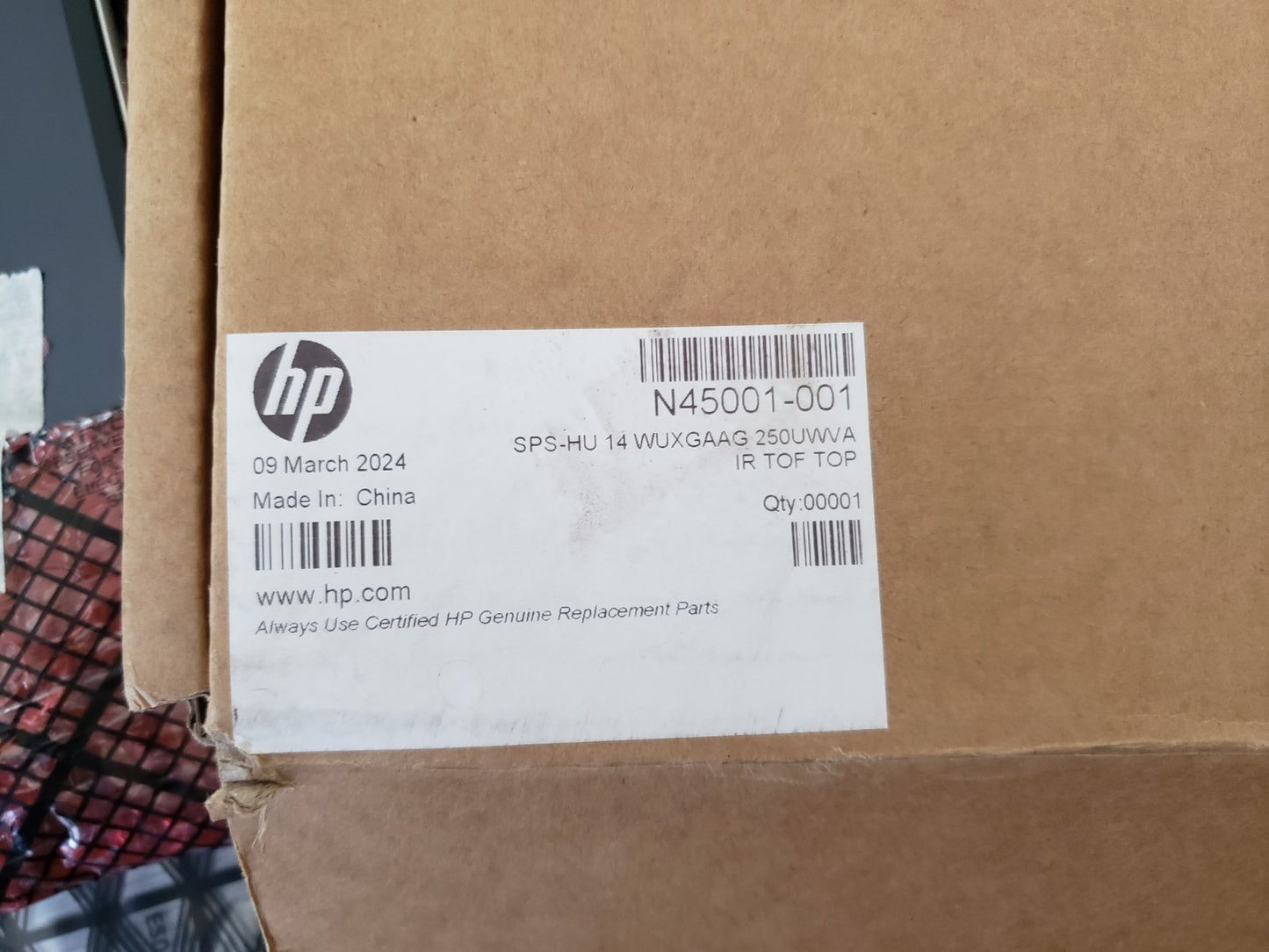 New HP N45001-001 14” WUXGA LCD Screen Display Assembly 1920x1200 IR Camera