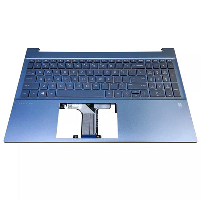 New FOR HP Pavilion 15-eg 15-eh Palmrest w/ Backlit Keyboard Blue M08920-001