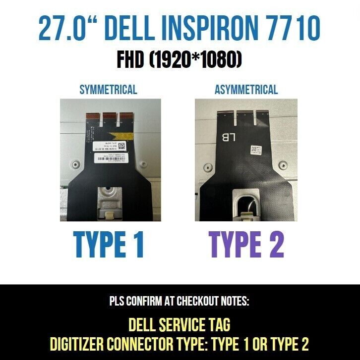 New Dell 0RYV1X RYV1X 27" MV270FHM-N42 LCD Touch Screen Assembly MV270FHM N42