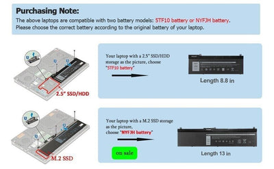 NYFJH Battery For Dell Precision 7330 7530 7540 7730 7740 P74F P34E Series 97Wh