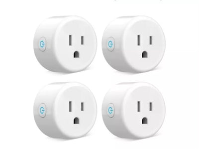 4 Pack Smart Plug, Wifi Mini Socket Outlet, Alexa Google Assistant Timer White