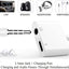2 in 1 Dual Adapter 3.5mm Headphone & Charger For iPhone 8 PLUS X XS XR 11 12 13
