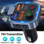 Bluetooth 5.0 Car Wireless FM Transmitter Adapter 2USB PD Charger AUX Hands-Free