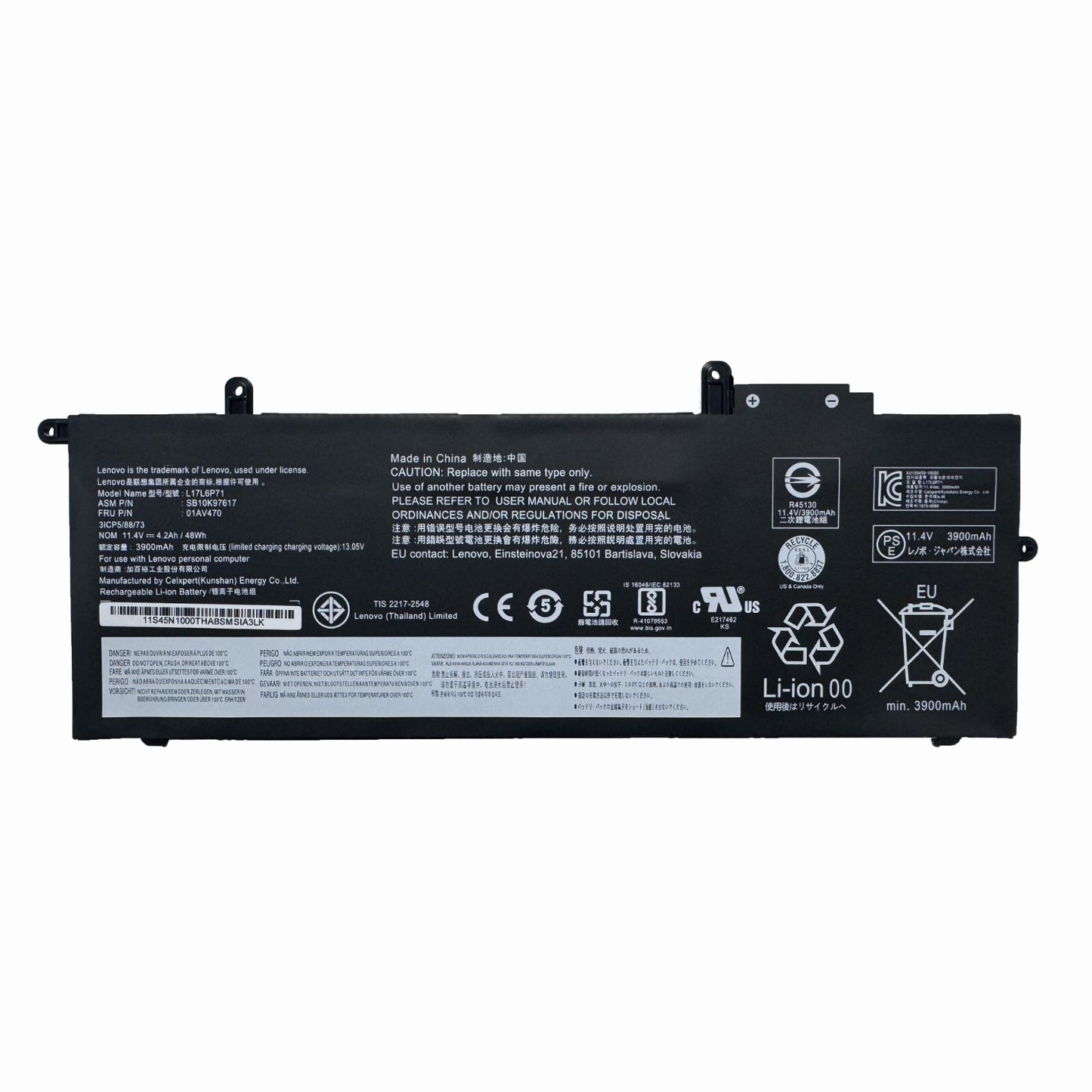NEW 01AV470 01AV471 L17C6P71 L17M6P71 Battery For Lenovo ThinkPad X280 A285