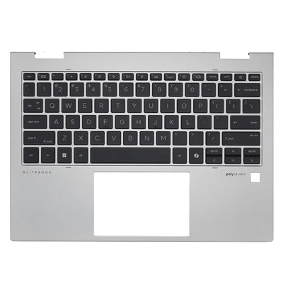 New Palmrest Upper Case US Backlit Keyboard AI for HP EliteBook X360 830 835 G11