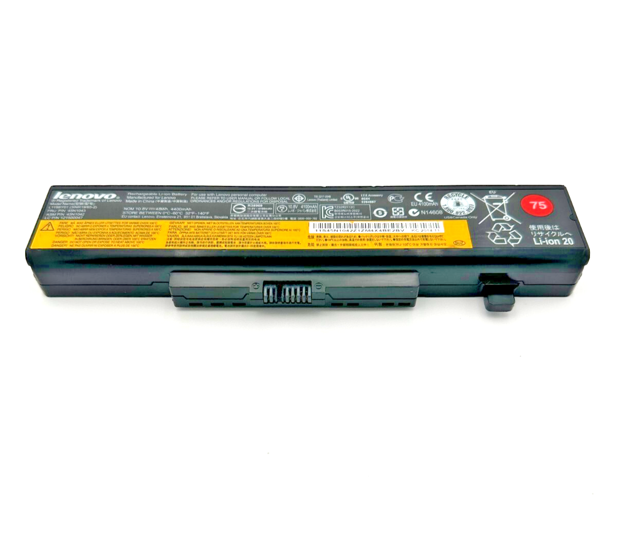 Genuine 75 Battery For Lenovo ThinkPad E430 E431 E435 E440 E445 E530 E531 48Wh