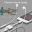2 in 1 Dual Adapter 3.5mm Headphone & Charger For iPhone 8 PLUS X XS XR 11 12 13