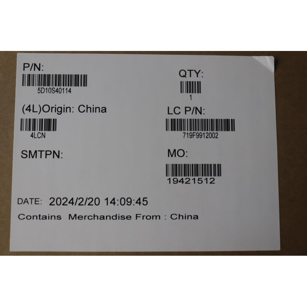 5D10S40114 - NEW - Lenovo LCD Module,13.3",WQXGA+,Touch,Glare,OLED,400nit,100%DC