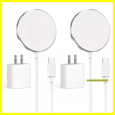 2 PACK Magnetic Wireless Charger Pad For Magsafe iPhone 16 15 14 13 12 Pro Max