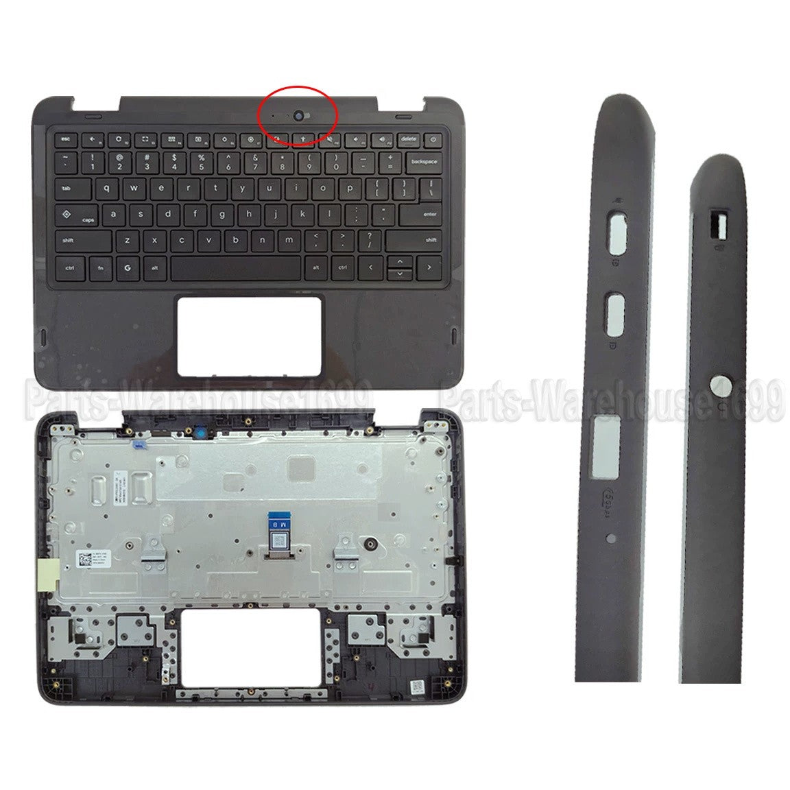 0RNFPG RNFPG New Palmrest Upper Case US Keyboard for Dell Chromebook 11 CC11260