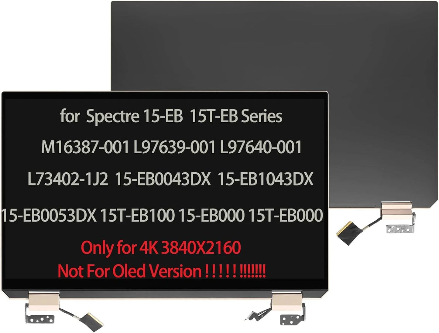 15.6" for HP Spectre X360 15-EB000 15T-EB000 M16387-001 LCD Touch Screen Brown