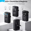 Travel Adapter 5-Port Plug w/ 1 AC+2 USB-A+2 USB-C Smart Temp Control