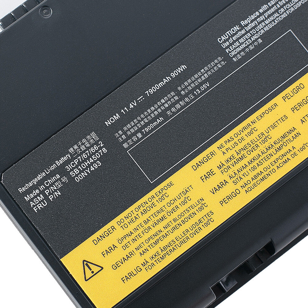 77+ 90Wh Battery For Lenovo Thinkpad P50 P51 P52 00NY492 00NY493 SB10H45077
