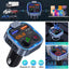 Bluetooth 5.0 Car Wireless FM Transmitter Adapter 2USB PD Charger AUX Hands-Free