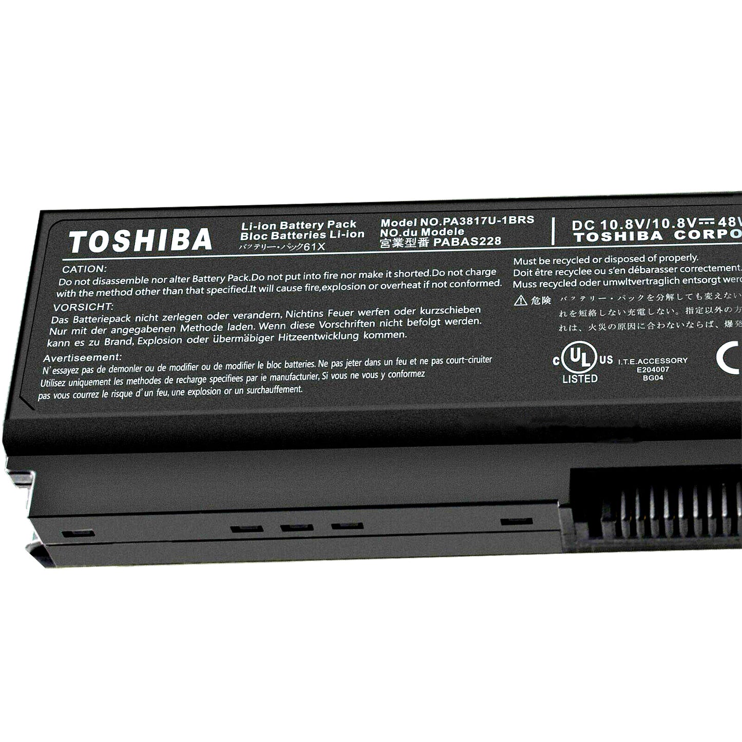 Genuine PA3817U-1BRS Laptop Battery for Toshiba Satellite L745 L750 L755 L755D