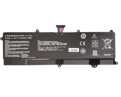 C21-X202 Battery 38Wh For ASUS VivoBook X202 X202E X201E S200E Q200E Series 7.4V