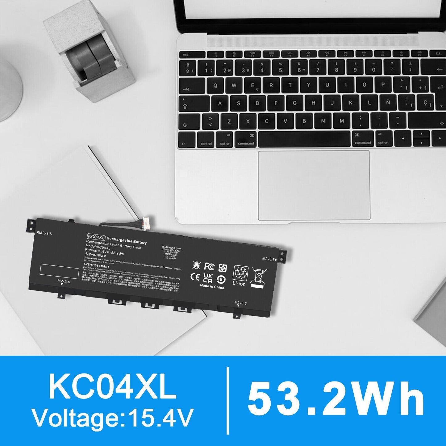 KC04XL Battery For HP ENVY 13-AG 13-AH 13-AR HSTNN-DB8P HSTNN-IB8K L08496-855