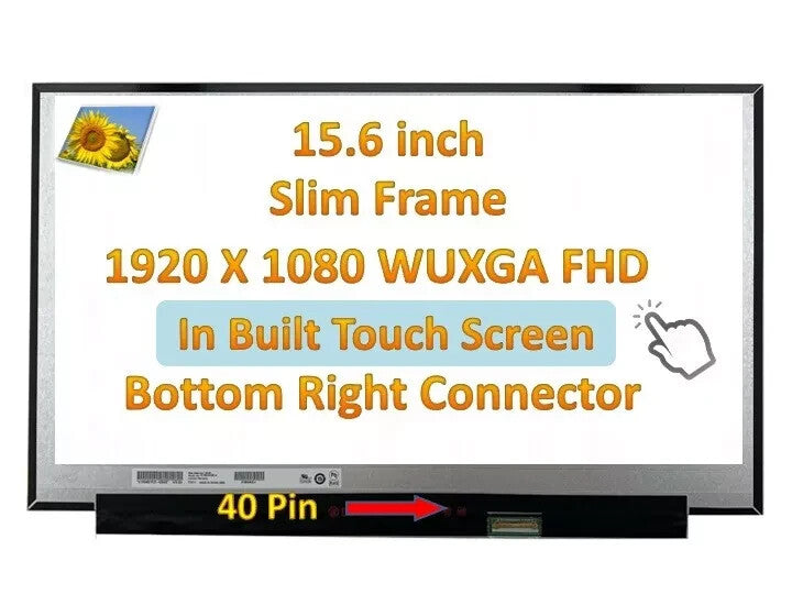 B156HAK02.1 LCD LED Touch Replacement Screen 15.6" FHD Display + Digitizer New