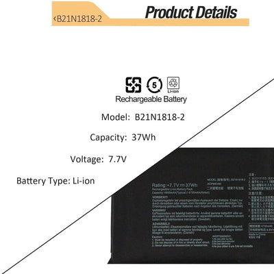 B21N1818-2 C21N1818-2 BATTERY FOR ASUS VivoBook 14 F412 F412FA A412 X412 R424DA