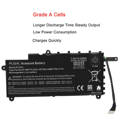 PL02XL Battery for HP Pavilion 11 X360 11-N010DX 11-n010dx 751681-231,751681-421