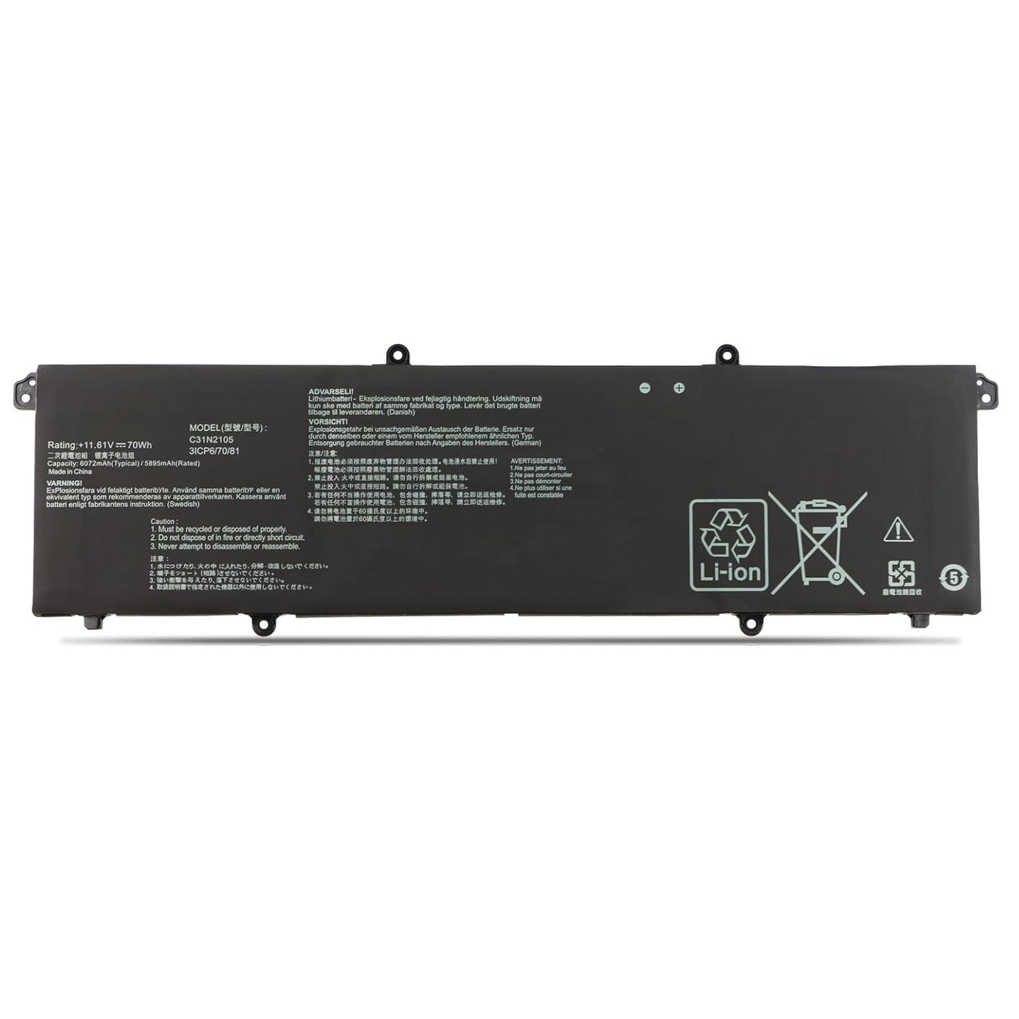 C31N2105 Battery for Asus VivoBook S 14 K3402ZA S 15 K3502ZA 0B200-04140000 70Wh