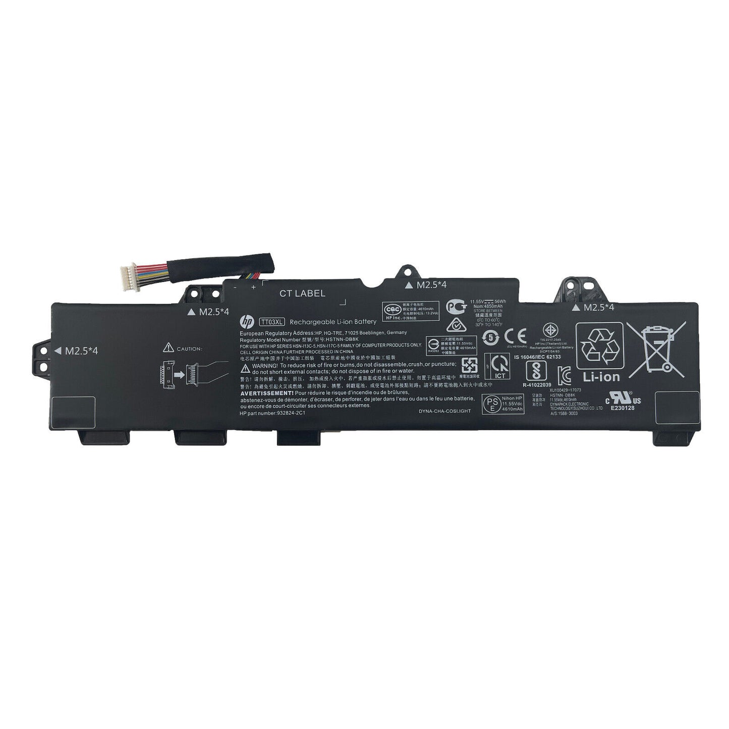 Genuine 56Wh TT03XL Battery For HP EliteBook 850 G5 850 G6 ZBook 15U G5 Series