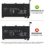 HB4593J6ECW-31 Battery for Huawei MateBook 13 WRT-WX9 WRT-W19 WRT-W09 WRT-W29