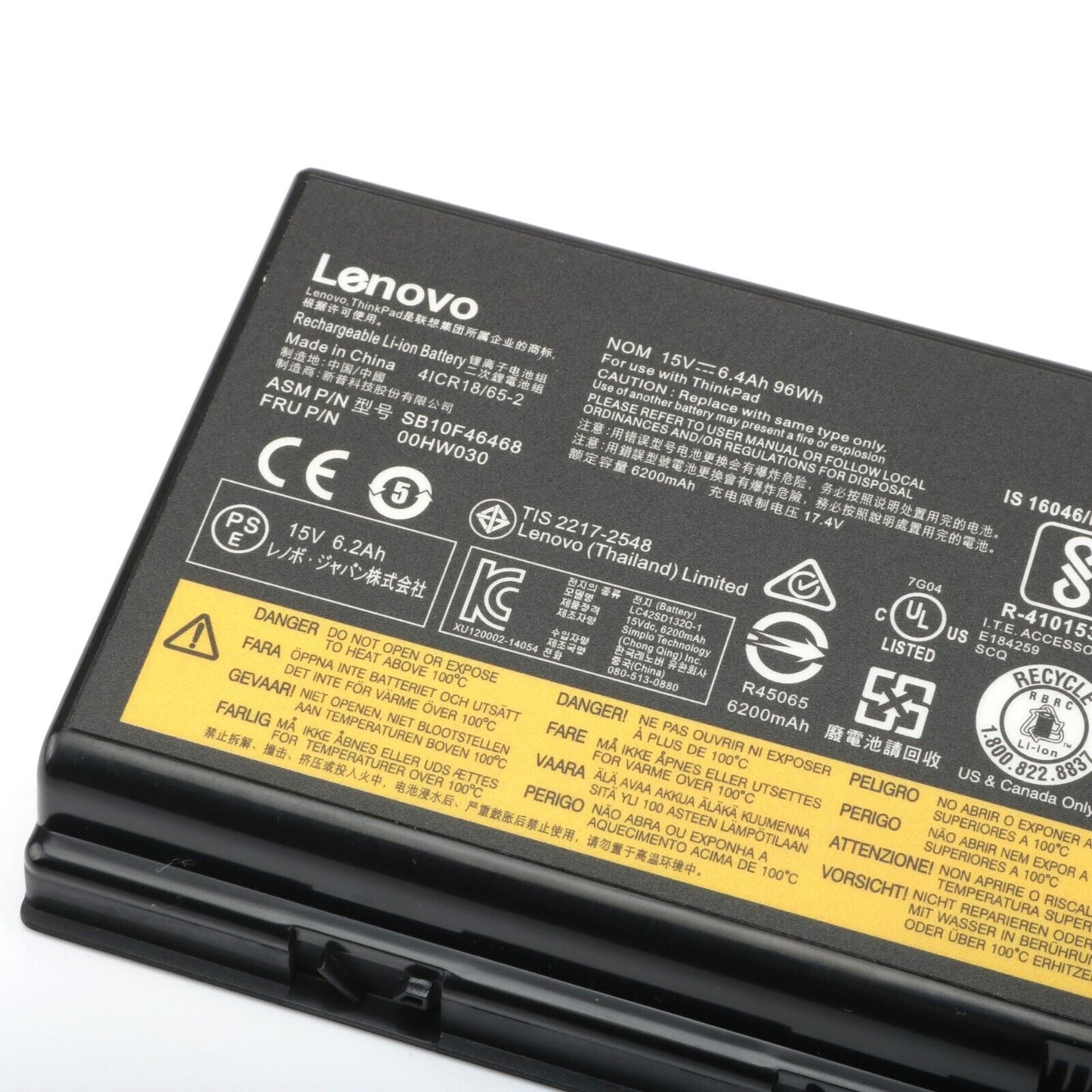 Genuine 96WH 01AV451 00HW030 SB10F46468 Battery for Lenovo ThinkPad P70 P71 78++