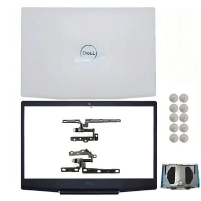 LCD Back Cover Lid Bezel Hinges for Dell G3 15 3590 G3 15 3500 P89F 03HKFN White