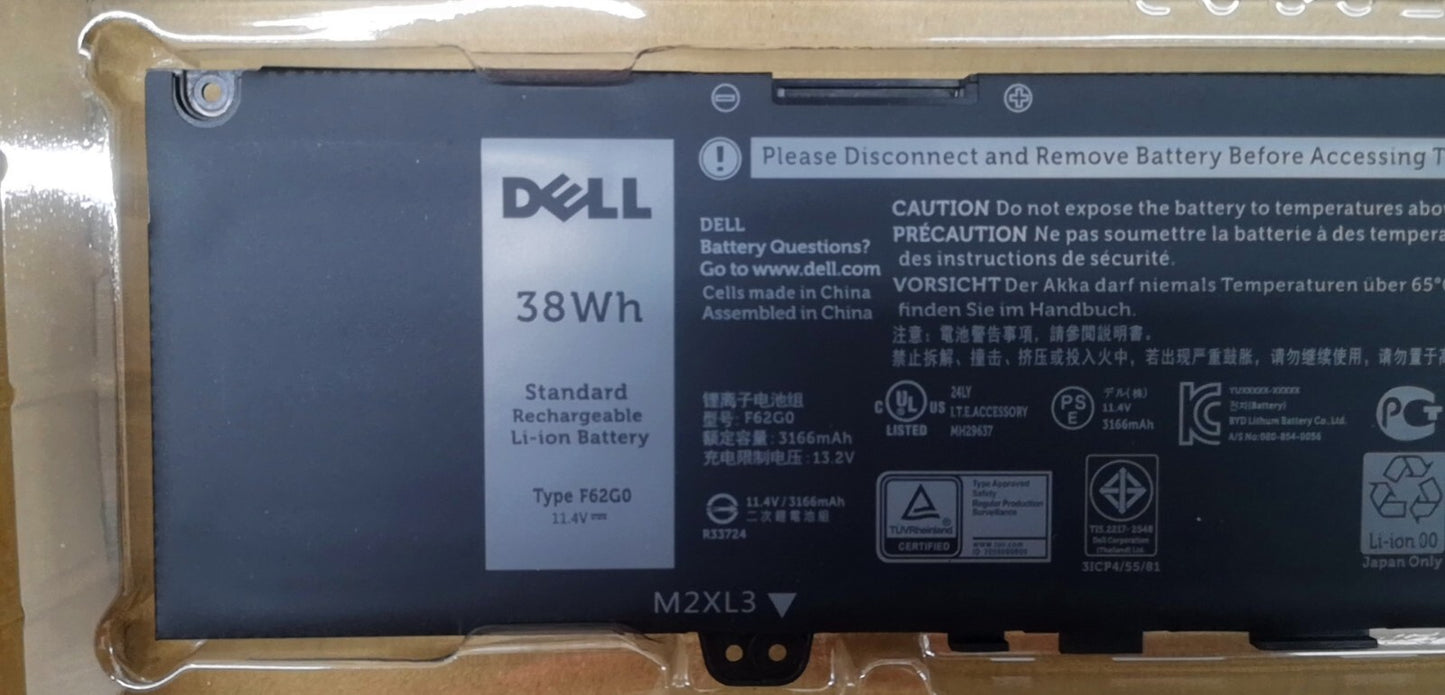F62G0 NEW Battery 39DY5 for Dell Inspiron 13 7000 i7373 7373 7386 2-in-1 7370